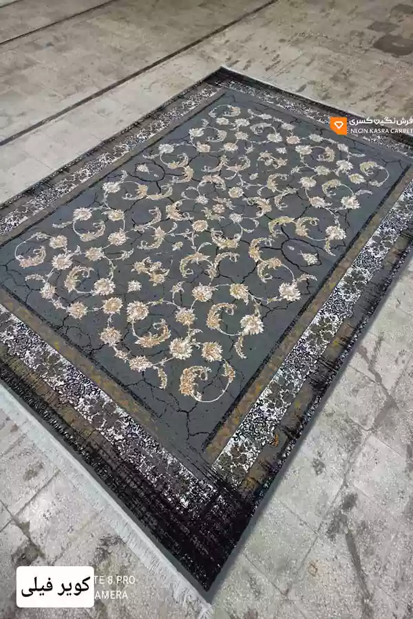 فرش کویر 440 شانه نگین کسری کاشان